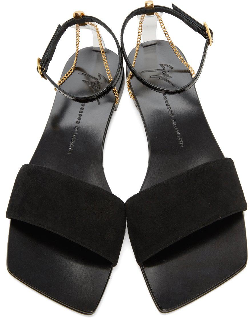 Giuseppe Zanotti Black Erhos Sandals