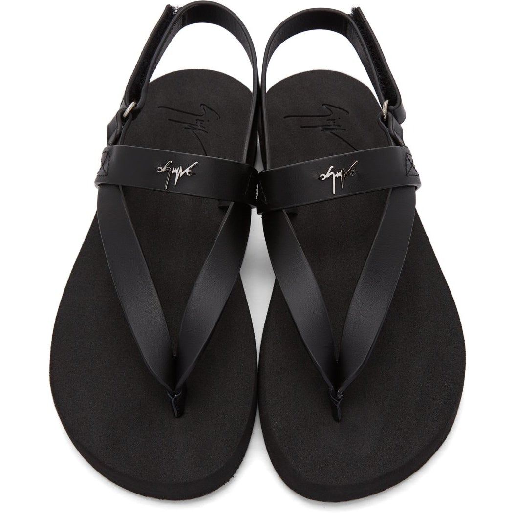 Giuseppe Zanotti Black Hydra Sandals