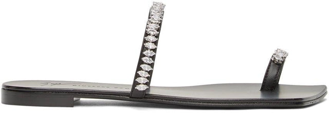 Giuseppe Zanotti Black Marzia Ring Sandals - Giuseppe Zanotti Black Marzia Bague Sandales - Giuseppe Zanotti Black Marzia 링 샌들