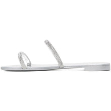 Giuseppe Zanotti Silver Kanda Flat Sandals