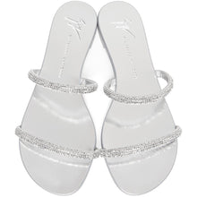 Giuseppe Zanotti Silver Kanda Flat Sandals