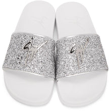 Giuseppe Zanotti Silver New Laburela Pool Slides