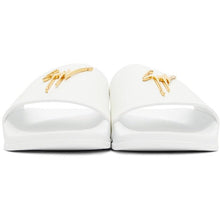 Giuseppe Zanotti White Briel Vague Slides