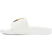 Giuseppe Zanotti White Briel Vague Slides