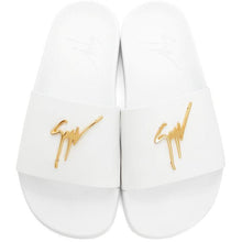 Giuseppe Zanotti White Briel Vague Slides