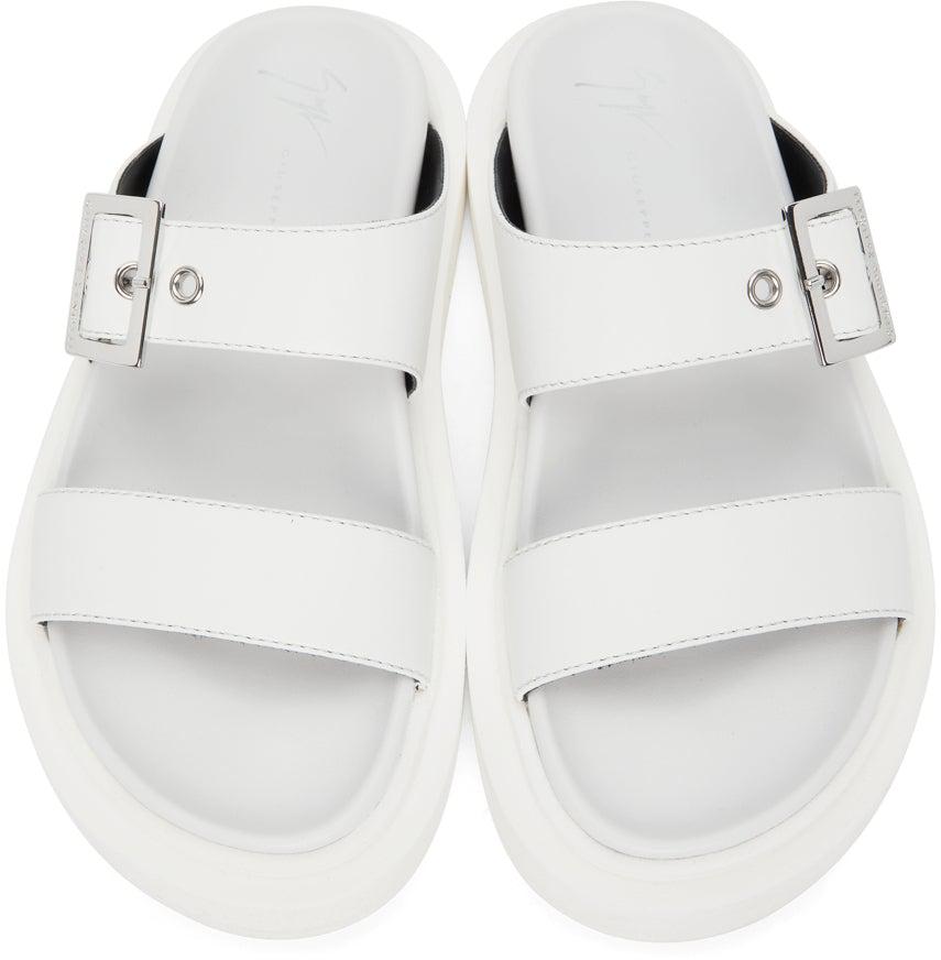 Giuseppe Zanotti White Nevada Sandals