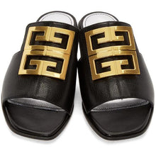 Givenchy Black 4G Flat Mules