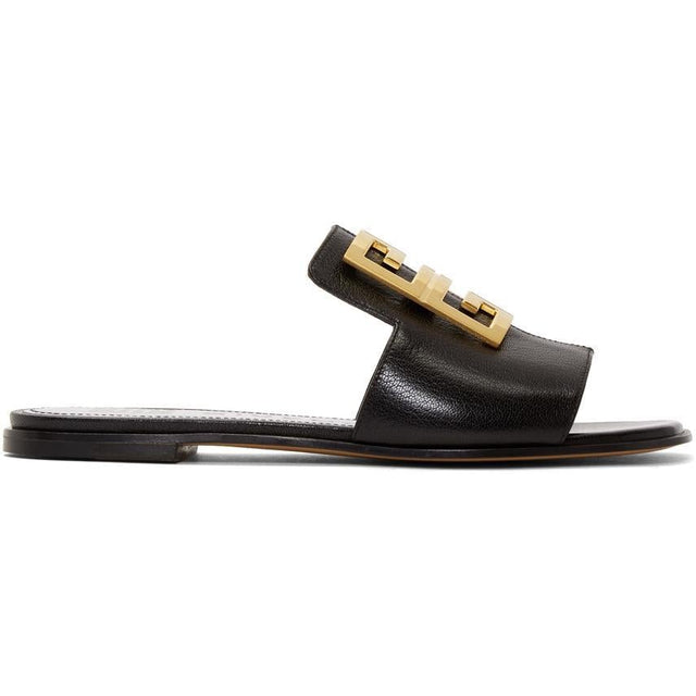 Givenchy Black 4G Flat Mules
