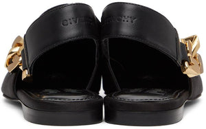 Givenchy Black Chain Slingback Mules