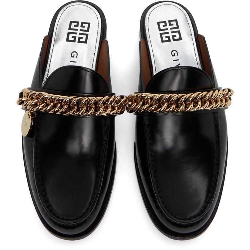 Givenchy Black Chain Slip-On Loafers – BlackSkinny