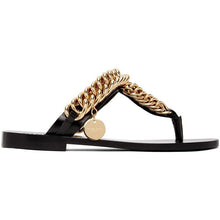 Givenchy Black Chain Thong Sandals