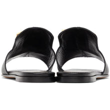Givenchy Black Croc 4G Sandals