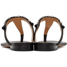 Givenchy Black Elba Thong Sandals