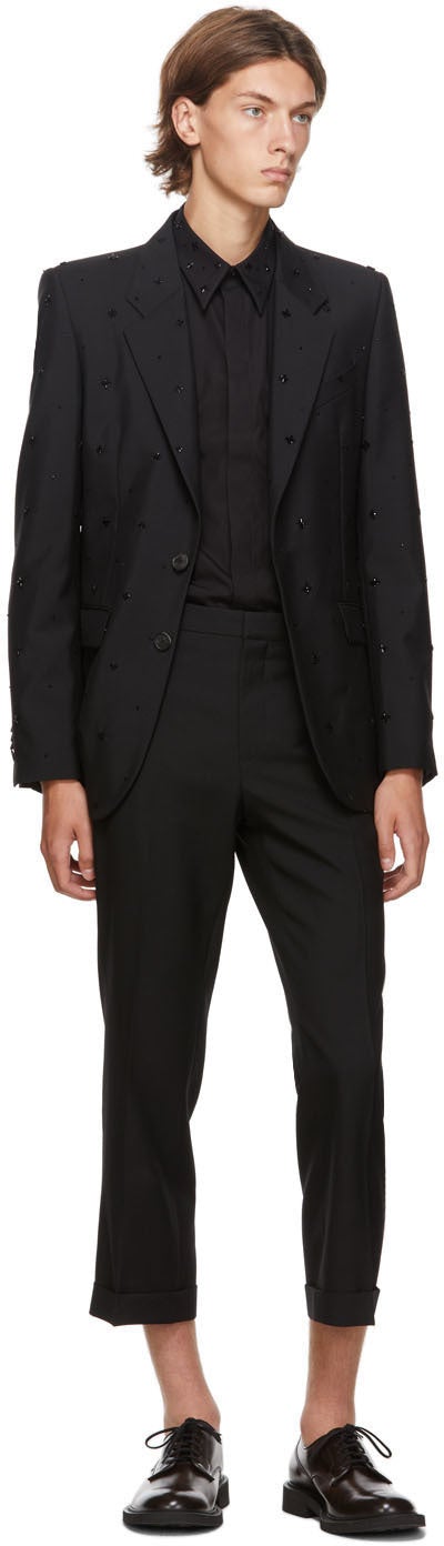 Givenchy Black Embroidered Evening Blazer