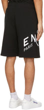 Givenchy Black Embroidered Refracted Logo Shorts