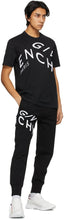 Givenchy Black Embroidered Refracted Logo Sweatpants
