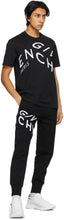 Givenchy Black Embroidered Refracted Logo T-Shirt