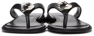 Givenchy Black G Chain Buckle Sandals