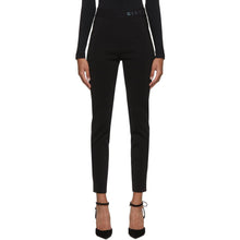 Givenchy Black Holographic Logo Leggings