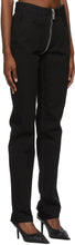 Givenchy Black Integral Zip Jeans
