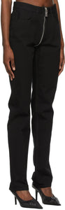 Givenchy Black Integral Zip Jeans
