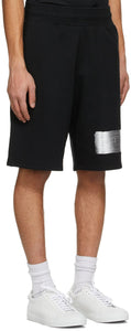 Givenchy Black Logo Latex Band Shorts