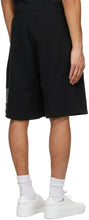 Givenchy Black Logo Latex Band Shorts