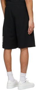 Givenchy Black Logo Latex Band Shorts