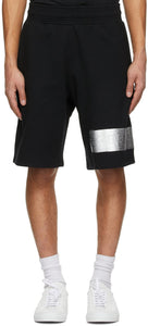 Givenchy Black Logo Latex Band Shorts - Short de bande latex de logo noire Givenchy - 지방시 검은 로고 라텍스 밴드 반바지