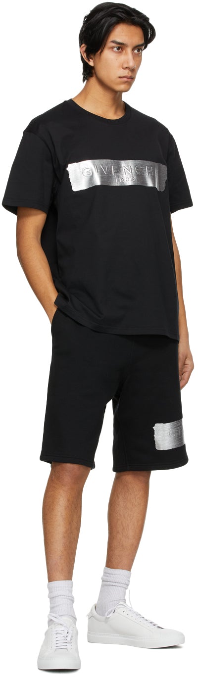 Givenchy Black Logo Latex Band T-Shirt