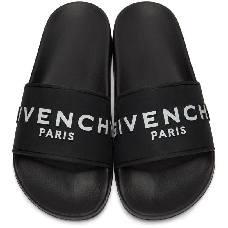 Givenchy Black Logo Pool Slides
