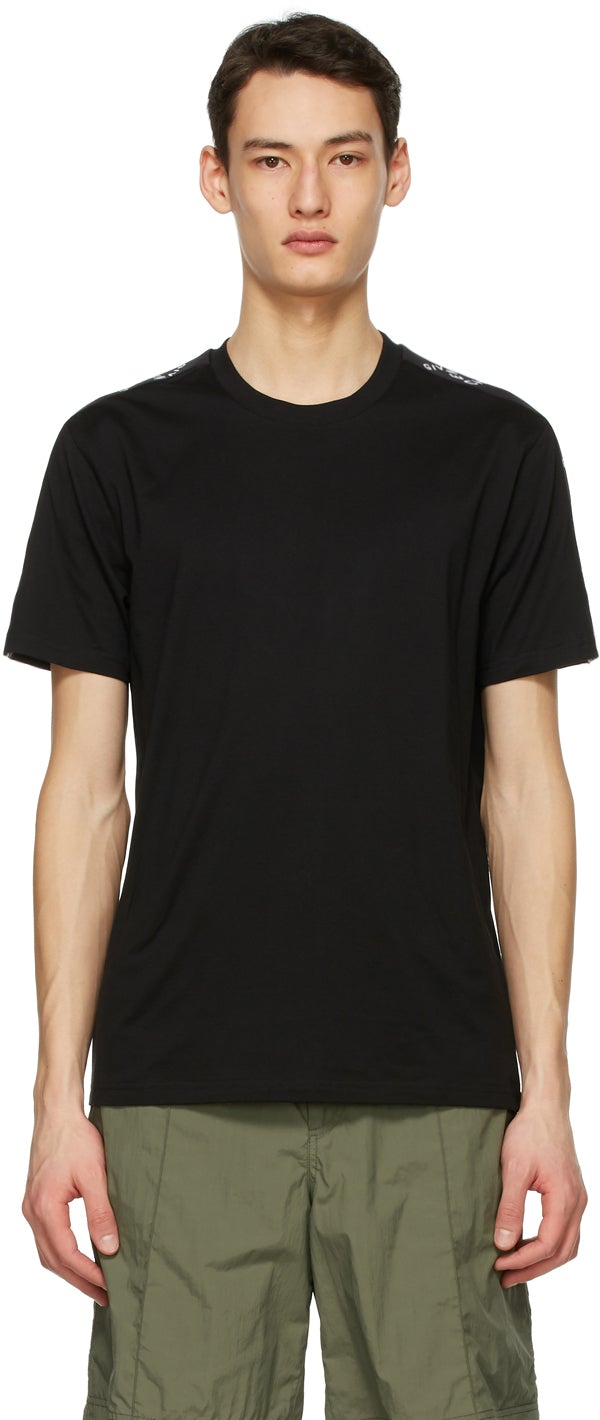 Givenchy Black Logo Trim T-Shirt - T-shirt Givenchy Black Logo T-shirt - 지방시 검은 로고 트림 티셔츠