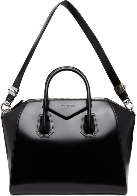 Givenchy Black Medium Antigona Bag - Sac antigona moyen de Givenchy noir - 지방시 블랙 중간 항구나 가방