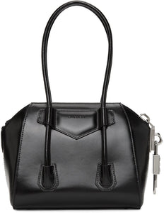 Givenchy Black Mini Antigona With Side Lock Bag - Givenchy Noir Mini Antigona avec sac de verrouillage latéral - Givenchy 검은 미니 Antigona 사이드 잠금 가방