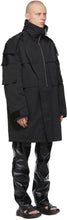 Givenchy Black Oversized Ottoman Parka Coat