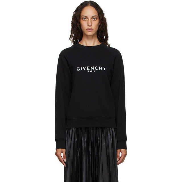 Givenchy Black 'Paris' Logo Sweatshirt