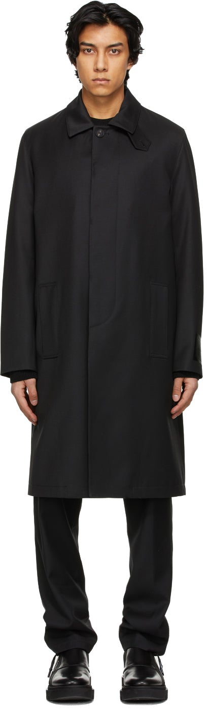 Givenchy Black Patch Trench Coat - Trench de patch noir Givenchy - 지방시 검은 패치 트렌치 코트