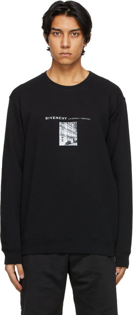 Givenchy Black Photo Sweatshirt - Sweat photo noir Givenchy Black - Givenchy 검은 사진 스웨터