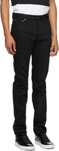 Givenchy Black Raw Edge Slim-Fit Jeans