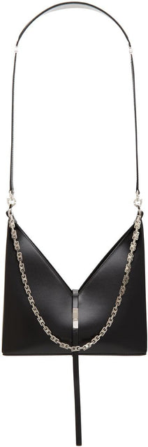 Givenchy Black Small Cut Out With Chain Bag - Givenchy Noir Petite Découpée avec sac à chaîne - Givenchy 검은 작은 체인 가방으로 잘라낸