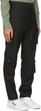 Givenchy Black Wool Patch Cargo Pants