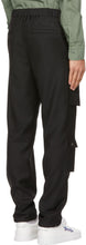 Givenchy Black Wool Patch Cargo Pants