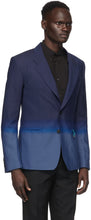 Givenchy Blue Single-Breasted Gradient Blazer