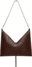 Givenchy Brown Croc Large Cut Out With Chain Bag