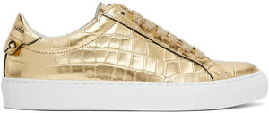 Givenchy Gold Croc Urban Knots Sneakers - Sneakers de nœuds urbains crocs d'or Givenchy - Givenchy Gold Croc 도시 매듭 스니커즈