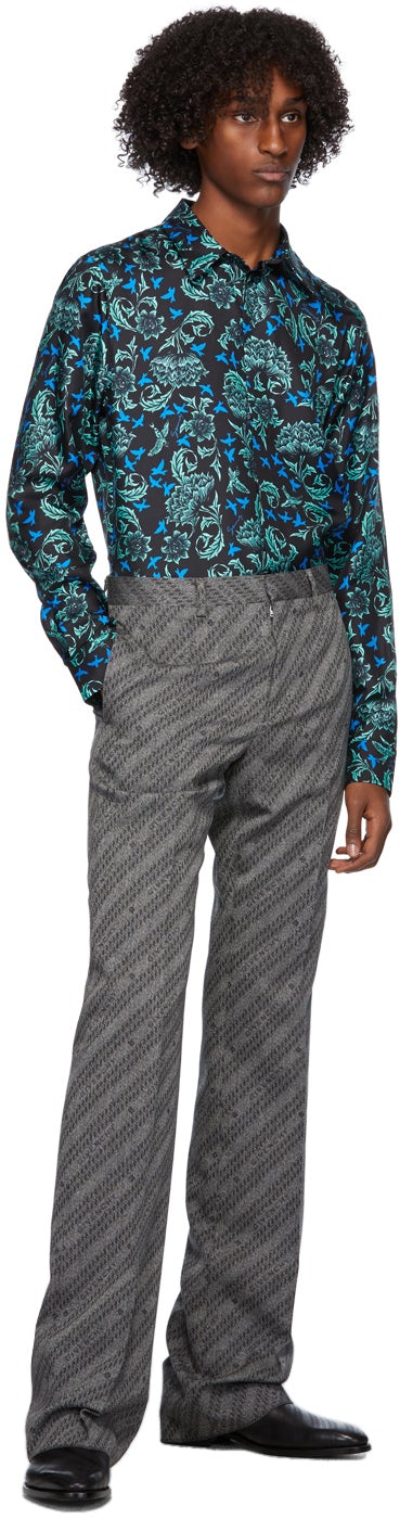 Givenchy Grey 90's Fit Chain Trousers