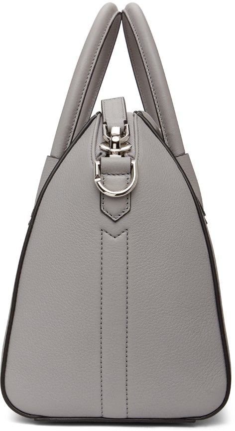 Givenchy Grey Grained Small Antigona Bag