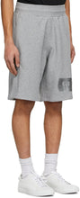Givenchy Grey Logo Latex Band Shorts