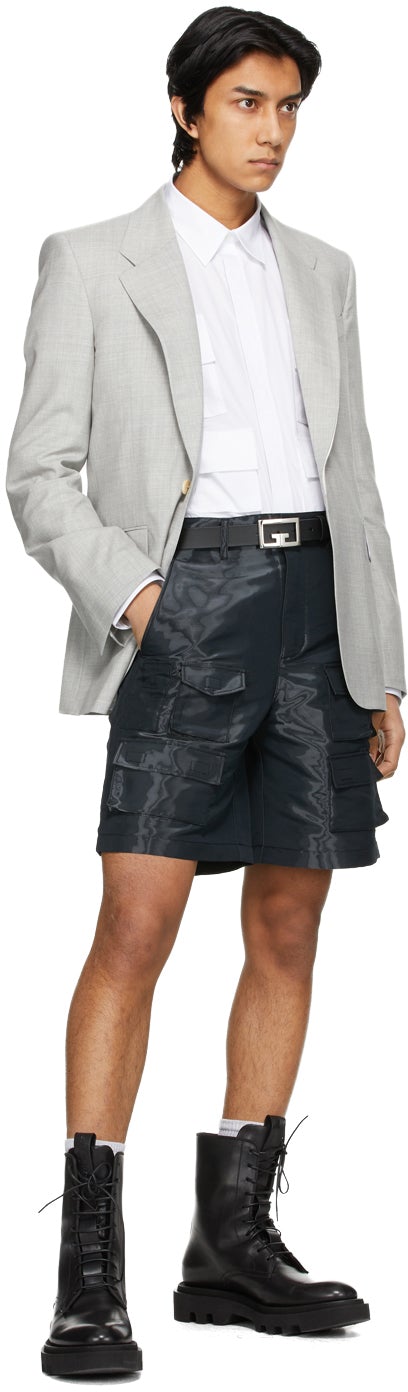 Givenchy Grey MÃ©lange Iconic Blazer