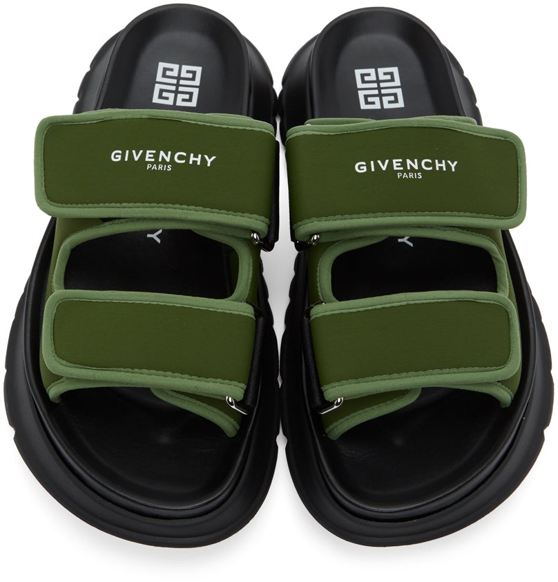 Givenchy Khaki Spectre Sandals
